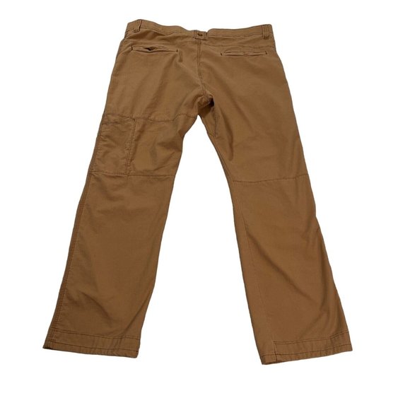 WRANGLER Pants Men's 40x32 5-Pocket Canvas Cotton Straight Leg Zip Closure Brown - Picture 8 of 11